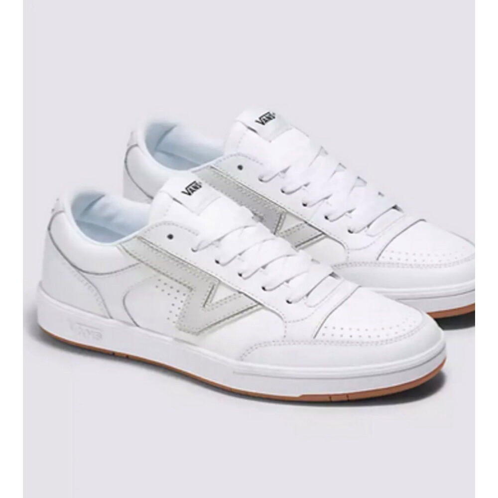 Vans Lowland CC Leather Sneakers Sz. M7.5 W9 White